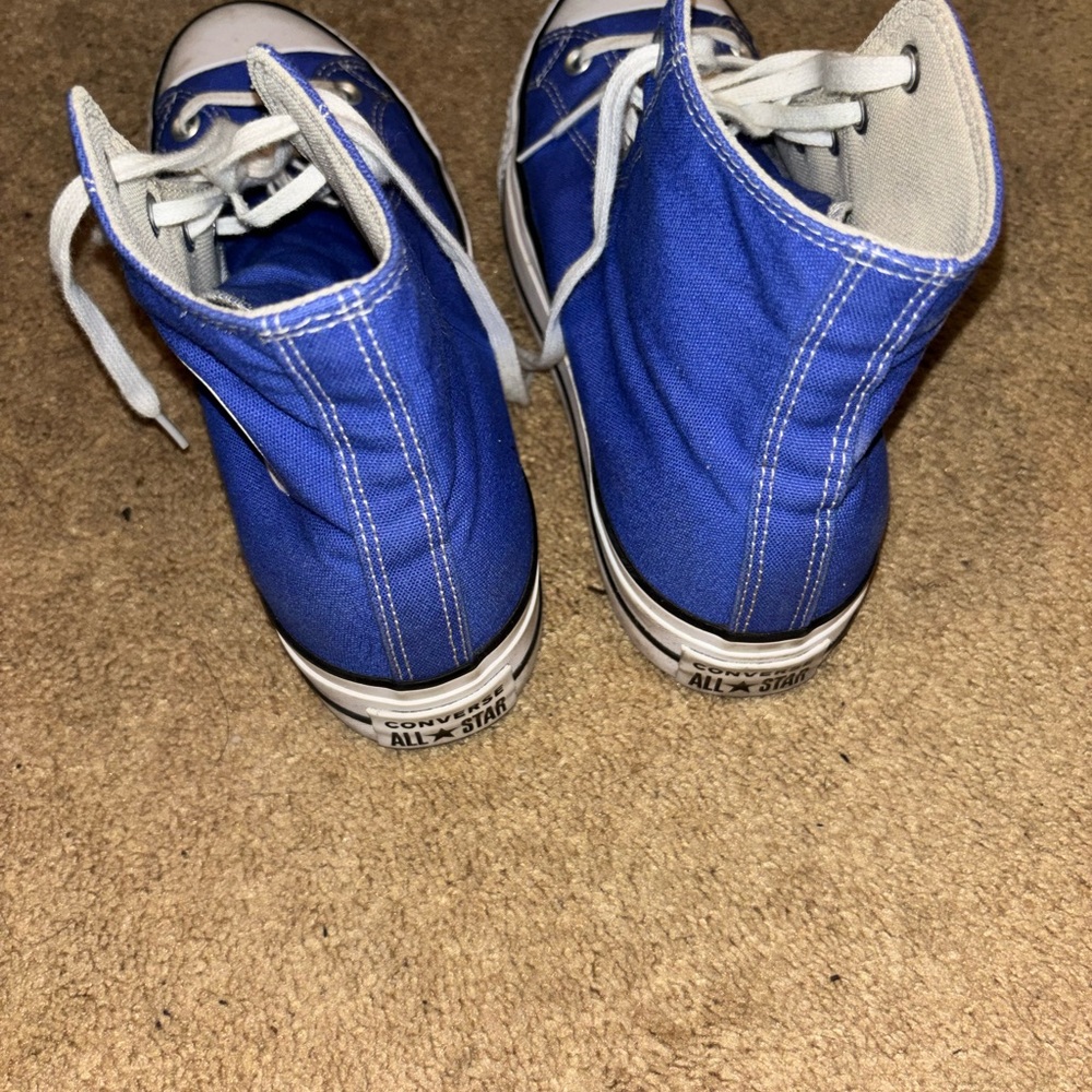 Converse Blue High-Tops with White Accents - Picture 8 of 8